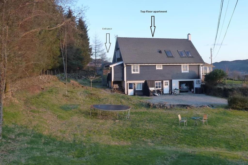 Topfloor Apartment Separate Entranc Nice View Stord 菲恰尔 外观 照片